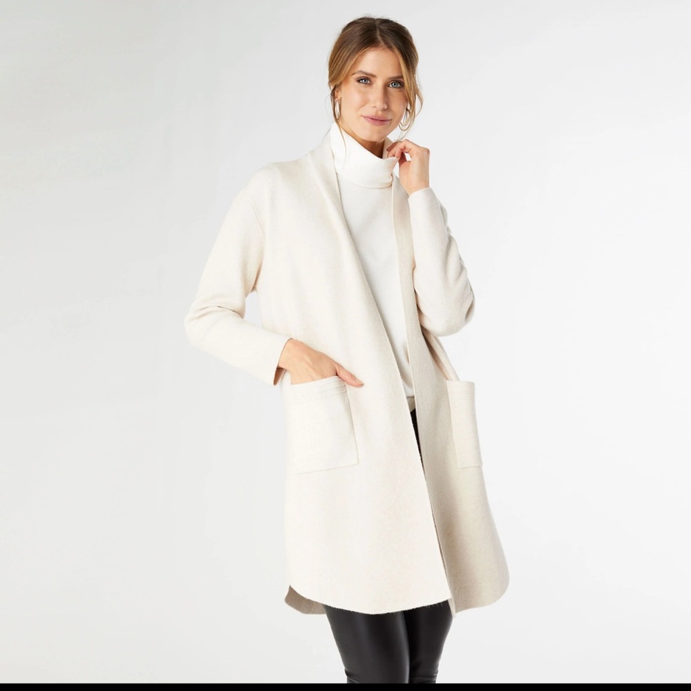 Coco + Carmen Heavenly Luxe Oatmeal Long Cardigan